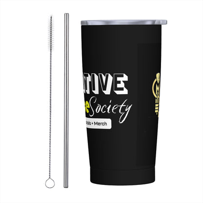 CMS Stainless Steel Straw Lid Cup